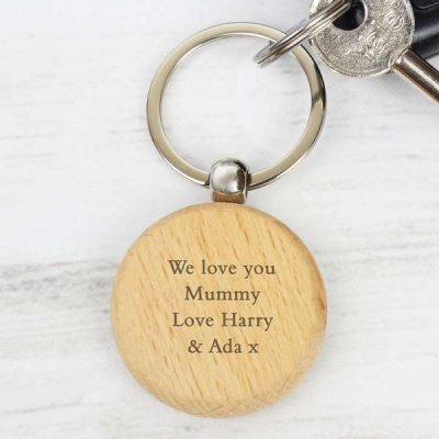 (image for) Personalised Wooden Keyring