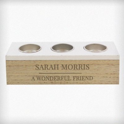 (image for) Personalised Classic Triple Tea Light Box