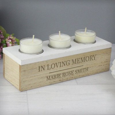 (image for) Personalised Classic Triple Tea Light Box