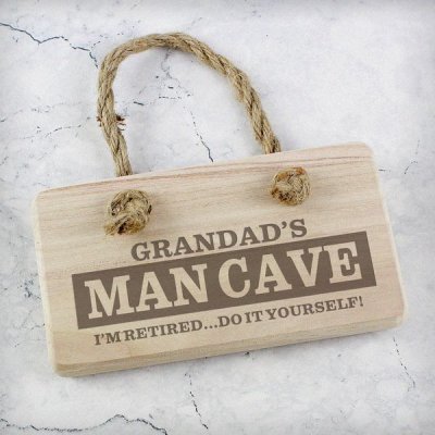 (image for) Personalised Man Cave Wooden Sign