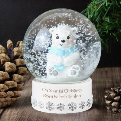 (image for) Personalised Polar Bear Snow Globe