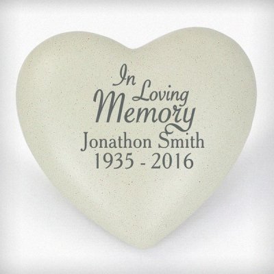 (image for) Personalised In Loving Memory Heart Memorial