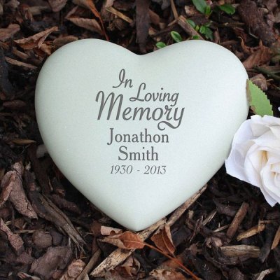 (image for) Personalised In Loving Memory Heart Memorial