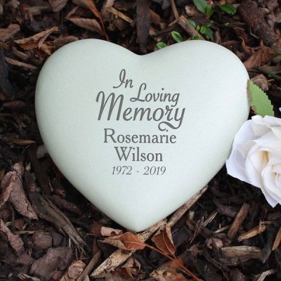 (image for) Personalised In Loving Memory Heart Memorial