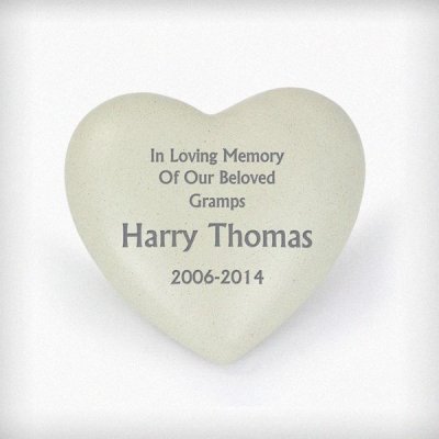 (image for) Personalised Heart Memorial