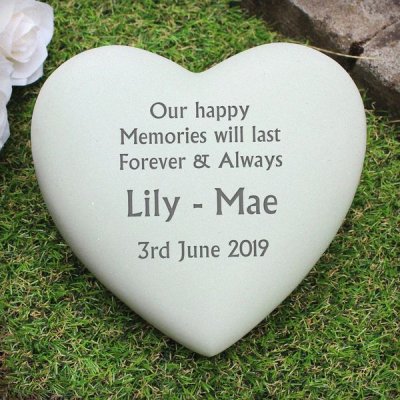 (image for) Personalised Heart Memorial