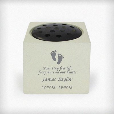 (image for) Personalised Footprints Memorial Vase