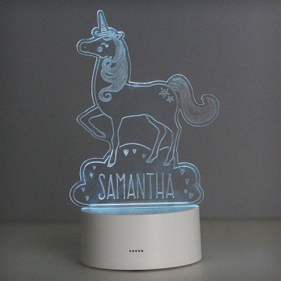 (image for) Personalised Unicorn LED Colour Changing Night Light