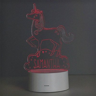 (image for) Personalised Unicorn LED Colour Changing Night Light