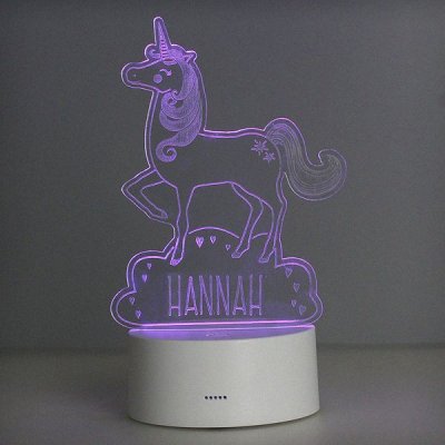 (image for) Personalised Unicorn LED Colour Changing Night Light