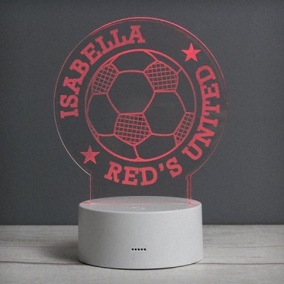 (image for) Personalised Football LED Colour Changing Desk Night Light