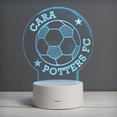 (image for) Personalised Football LED Colour Changing Desk Night Light