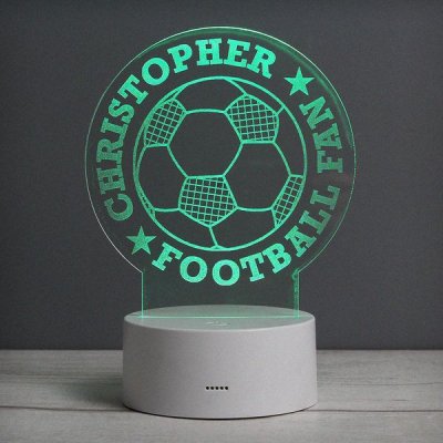 (image for) Personalised Football LED Colour Changing Desk Night Light