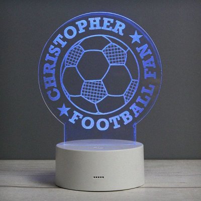 (image for) Personalised Football LED Colour Changing Desk Night Light