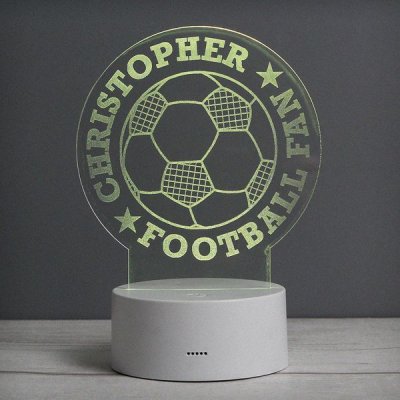 (image for) Personalised Football LED Colour Changing Desk Night Light