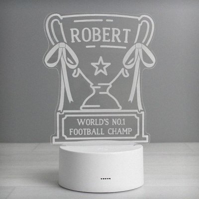 (image for) Personalised Trophy LED Colour Changing Night Light