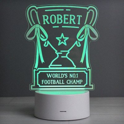 (image for) Personalised Trophy LED Colour Changing Night Light