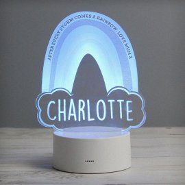 (image for) Personalised Rainbow LED Colour Changing Night Light