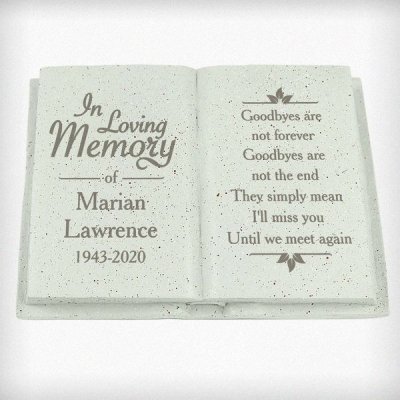 (image for) Personalised In Loving Memory Memorial Book