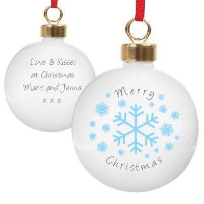 (image for) Personalised Snowflakes Bauble