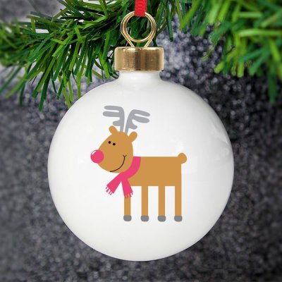 (image for) Personalised New Reindeer Bauble