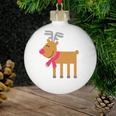 (image for) Personalised New Reindeer Bauble