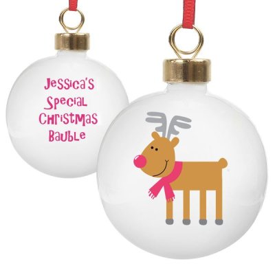 (image for) Personalised New Reindeer Bauble