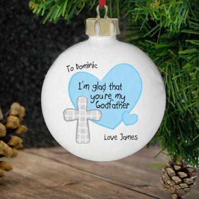 (image for) Personalised Godfather Bauble