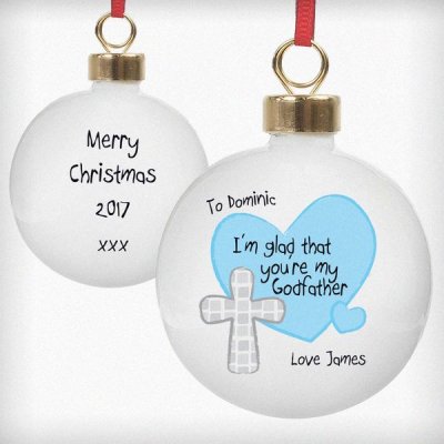 (image for) Personalised Godfather Bauble