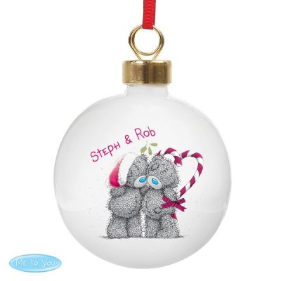 (image for) Personalised Me To You Couple Christmas Bauble