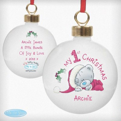 (image for) Personalised Me To You My 1st Christmas Bauble