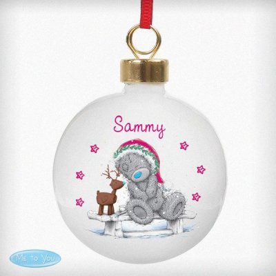 (image for) Personalised Me To You Reindeer Bauble