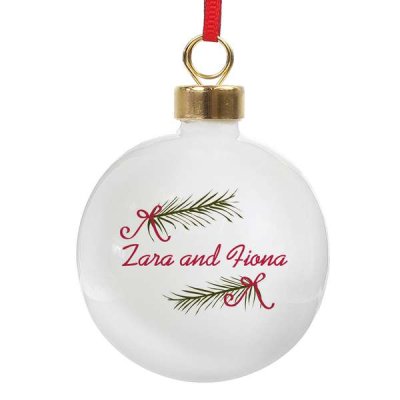 (image for) Personalised Seasonal Sprig Bauble