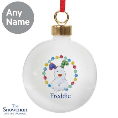 (image for) Personalised The Snowdog Bauble