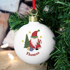 (image for) Personalised Tartan Santa Bauble