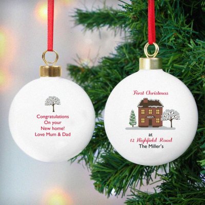 (image for) Personalised Cosy Christmas Bauble