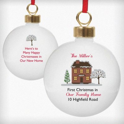 (image for) Personalised Cosy Christmas Bauble