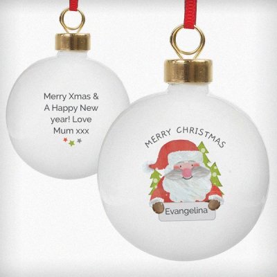 (image for) Personalised Santa Claus Bauble