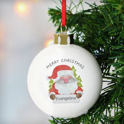 (image for) Personalised Santa Claus Bauble