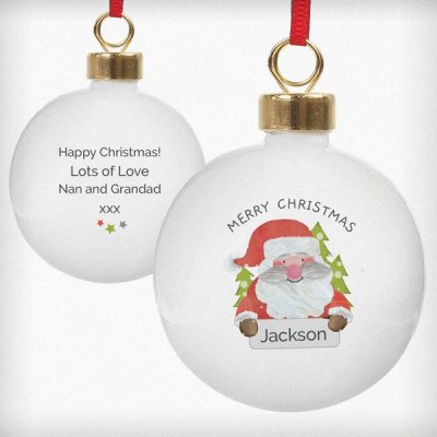 (image for) Personalised Santa Claus Bauble