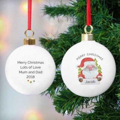 (image for) Personalised Santa Claus Bauble