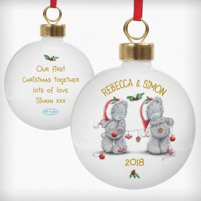 (image for) Personalised Me to You Christmas Couple's Bauble