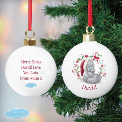 (image for) Personalised Me To You Christmas Bauble