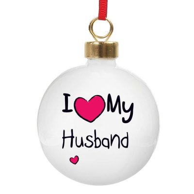 (image for) Personalised I Heart Bauble