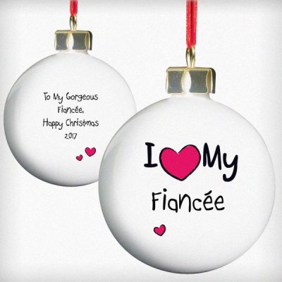 (image for) Personalised I Heart Bauble