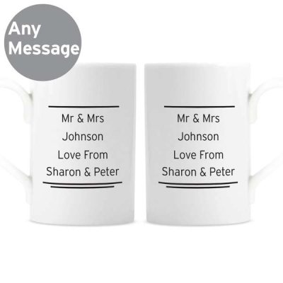 (image for) Personalised Classic Mr Right/Mrs Always Right Mug Set