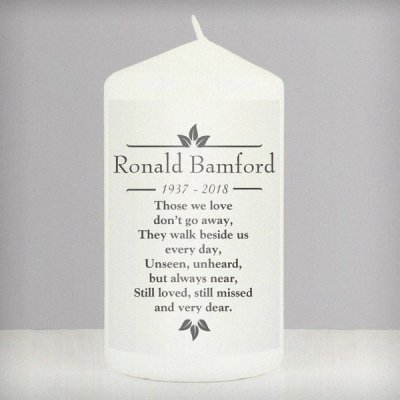 (image for) Personalised Sentiments 'Those We Love' Pillar Candle