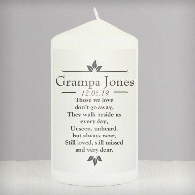 (image for) Personalised Sentiments 'Those We Love' Pillar Candle