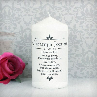 (image for) Personalised Sentiments 'Those We Love' Pillar Candle