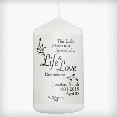 (image for) Personalised Life & Love Candle